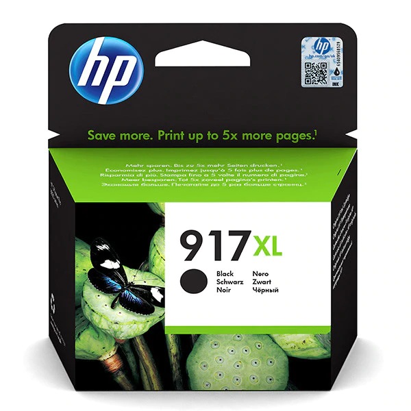 Cartus Cerneala Original HP Black, nr.917XL, pentru OfficeJet 8013|8023, 1.5K, (timbru verde 0.15 lei), "3YL85AE"