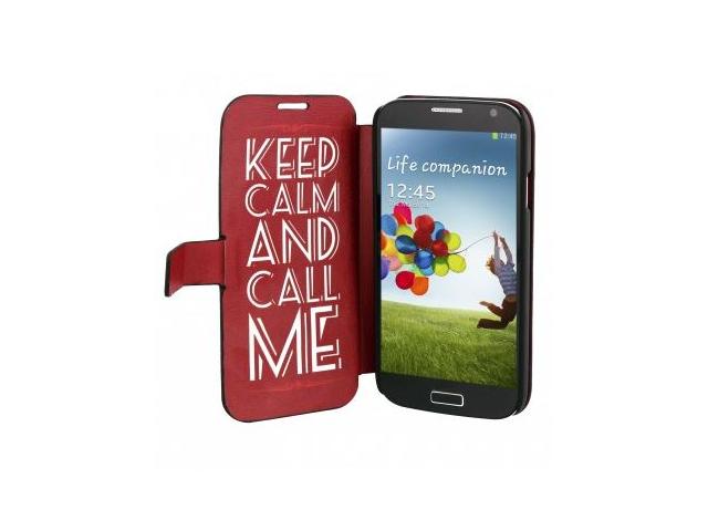 TnB FOLIO CASE KEEP CALM FOR GALAXY S4 "SGAL42CALM"
