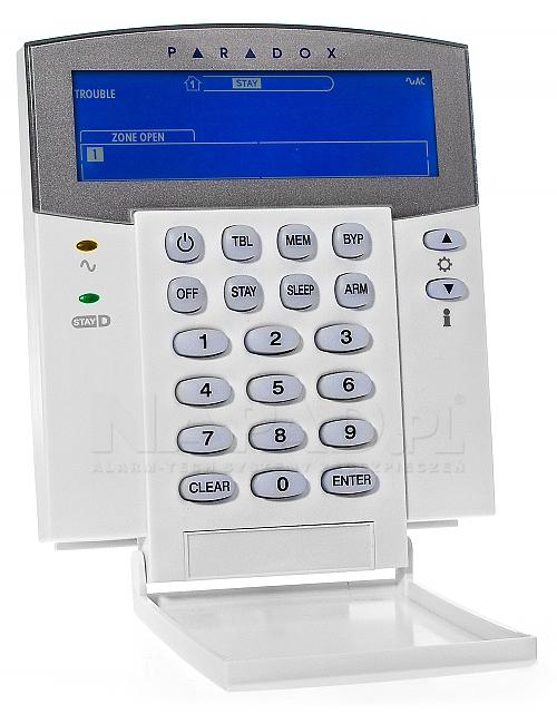 TASTATURA alarma Paradox,cu fir,32 de zone,2 partitii,taste rapide pentru afisare defecte,suporta 3 panici,cablare pe 4 fire,usita de protecite pentru taste,"K35"(timbru verde 0.18 lei)