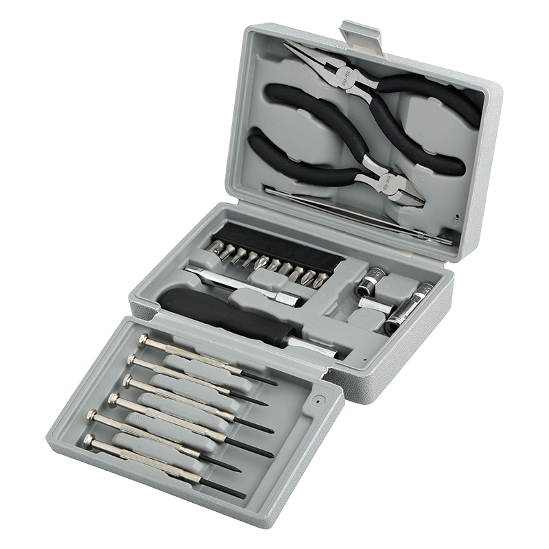 TRUSA scule LOGILINK, set: 6x micro surubelnite, 1x cutter, 1x cleste pt. telefon, 1x surubelnita cu prelungire, 10x biti (PH1, PH2, PZ1, PZ2, PZ5, PZ6, T10, T15, T20, adaptor), 4x chei tubulare (5mm, 6mm, 8mm, 10mm), 1x penseta, "WZ0023"