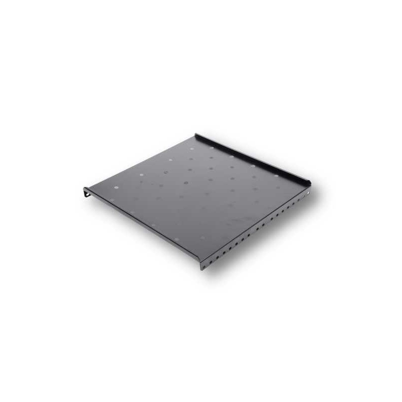 Raft fix 19", 1U, 300mm, fixare fata in 2 puncte, sarcina 30kg, culoare gri RAL 7035 - DATEUP "9801130400"