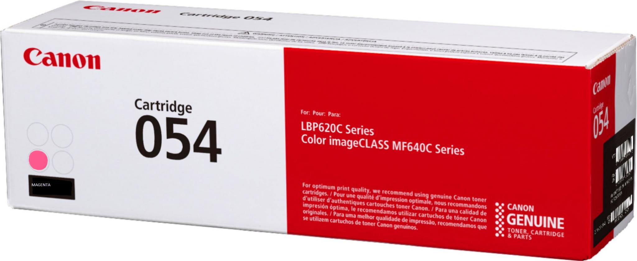 Toner Original Canon Magenta, CRG-054M, pentru I-Sensys LBP-621|LBP-623|MF-641|MF-643|MF-645, 1.2K, (timbru verde 1.2 lei) , "3022C002AA"