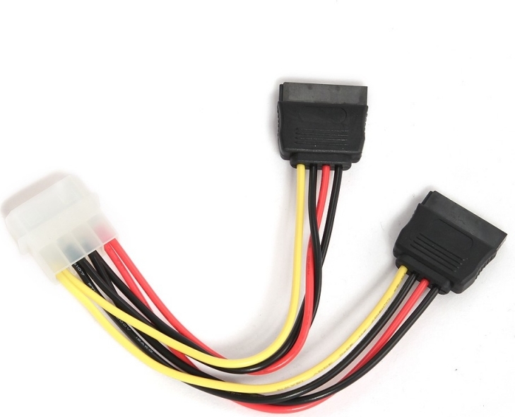 CABLU alimentare GEMBIRD, adaptor Molex la 2 x S-ATA, 30cm "CC-SATA-PSY-0.3M" (timbru verde 0.08 lei)