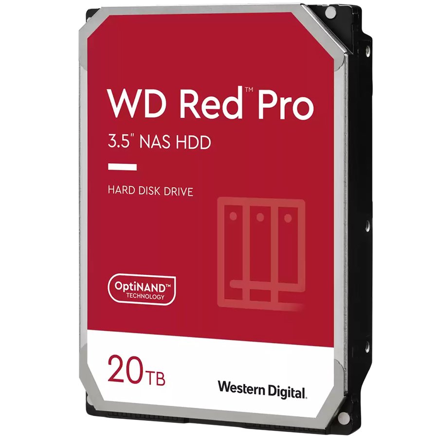 HDD WD WD Red Pro 20TB 6Gb/s SATA 512MB Cache Internal 3.5inch NAS HDD bulk,"WD201KFGX"