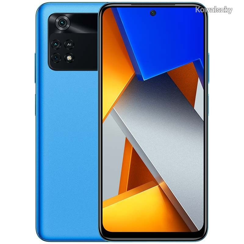 SMARTphone Xiaomi POCO M4 PRO Dual SIM 128/6GB 4G 5000 mAh Cool Blue, "MZB0B1PEU" (timbru verde 0.45 lei)