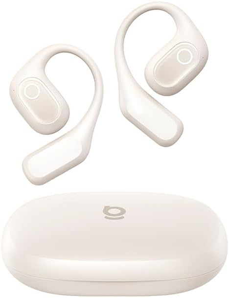 CASTI Baseus Bowie Eli 2i Fit Open-Ear True Wireless, on ear, pt smartphone, microfon pe casca, conectare prin Bluetooth 6.0, alb "A0102603" (timbru verde 0.18 lei) - 6932172696924