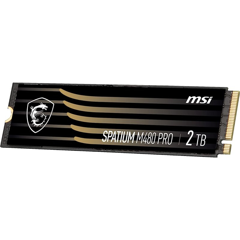 SSD MSI SPATIUM M480 PRO PCIE 4.0 NVME M.2 2TB internal solid state drive PCI Express 4.0 3D NAND "S78-440Q600-P83"