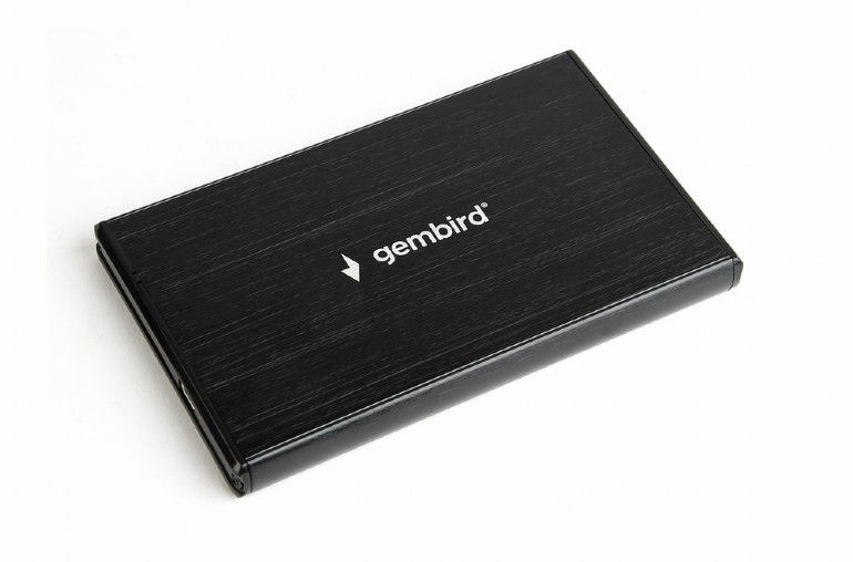 RACK extern pt. HDD/ SSD 2.5", GEMBIRD, interfata S-ATA, interfata PC: USB 3.0, negru, aluminiu, "EE2-U3S-3" (timbru verde 0.8 lei)