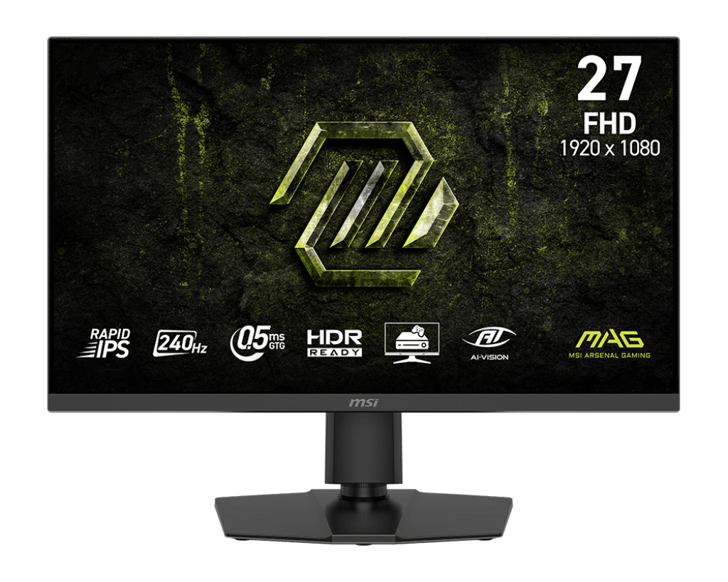 MSI MAG 272PF X24 27inch Gaming Monitor FHD IPS 300 cd/m 240MHz 0.5ms 2xHDMI DP "MAG 272PF X24" (timbru verde 7 lei)