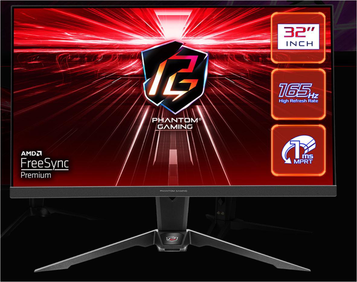 ASROCK PG32QF2B 32"GAMING MONITOR "PG32QF2B" (timbru verde 7 lei)