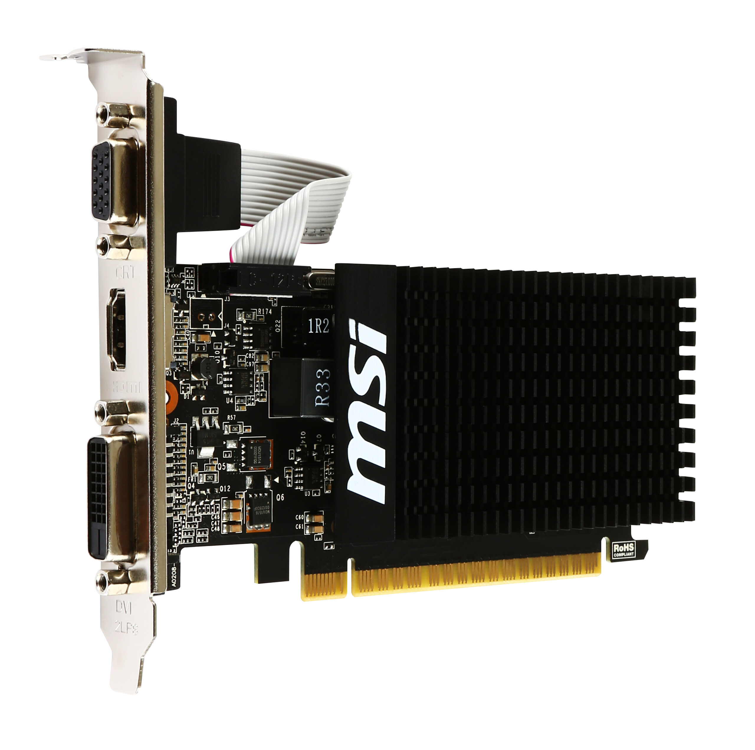 MSI GT 710 2GD3H LP. MSI GeForce GT 710, 2GB DDR3 (64bit), VGA, DVI, HDMI "GT 710 2GD3H LP."