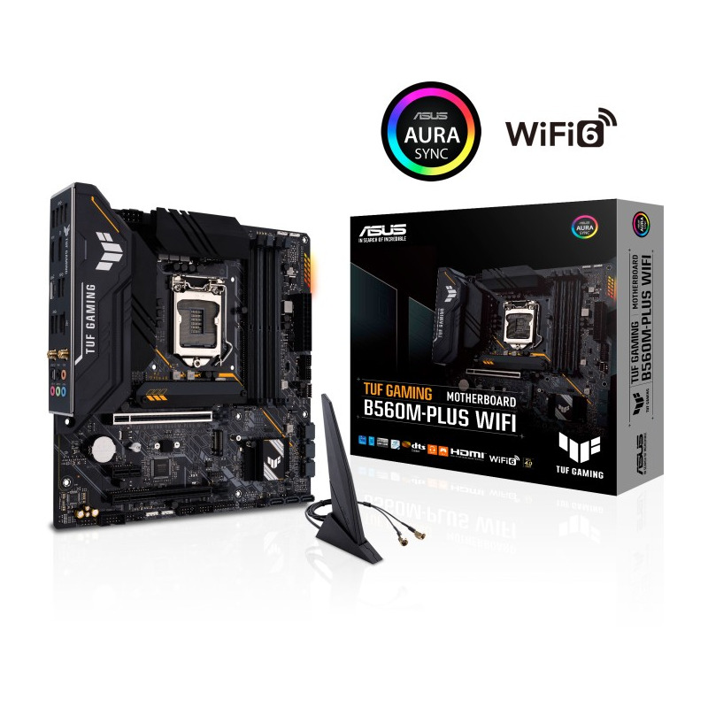 ASUS TUF GAMING B560M-PLUS WIFI LGA1200 B560 U32G2 PCIe 4.0 M.2 MB, "TUF GAMING B560M-PLUS WIFI"