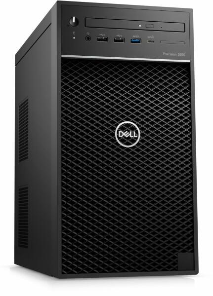 DESKTOP DELL, "Precision 3650" Tower, CPU i7-11700K, NVIDIA Quadro P2000, memorie 16 GB, SSD 1 TB, HDD 2 TB, unitate optica, tastatura si mouse, Windows 11 Pro "DP3650I71612W11P" (timbru verde 7 lei)