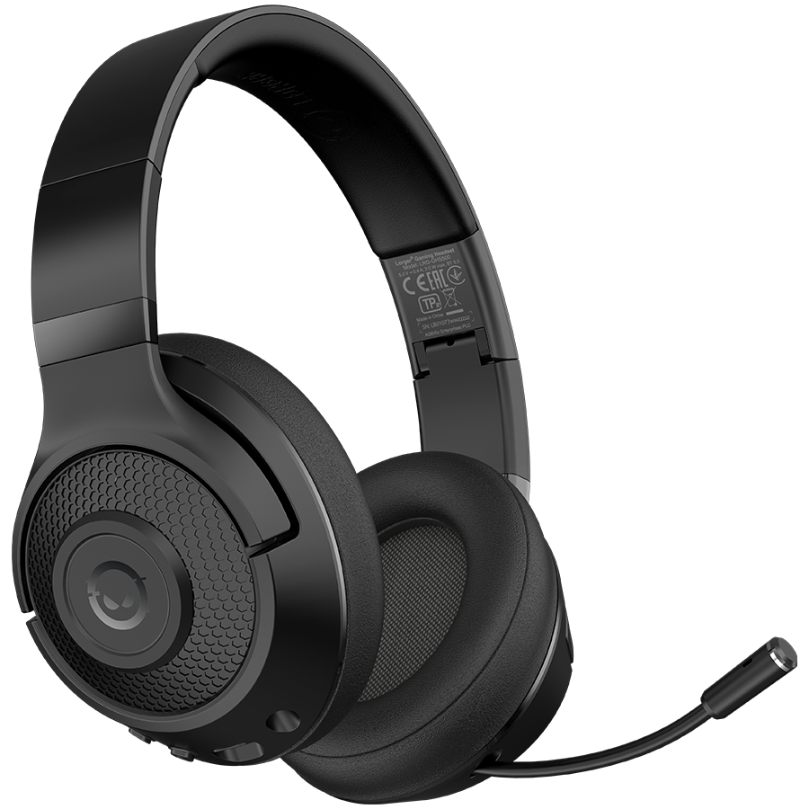 LORGAR Noah 500, Wireless Gaming headset with microphone, JL7006, BT 5.3, battery life up to 58 h (1000mAh), USB (C) charging cable (0.8m), 3.5 mm AUX cable (1.5m), size: 195*185*80mm, 0.24kg, black "LRG-GHS500" (timbru verde 0.8 lei)
