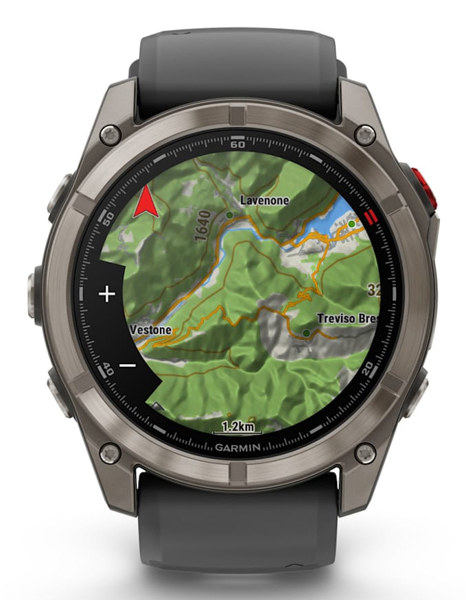 Smartwatch fenix 8 Pro 51 mm, AMOLED, Sapphire, Titanium with Graphite/black silicone band"010-03199-11" - imagine 6
