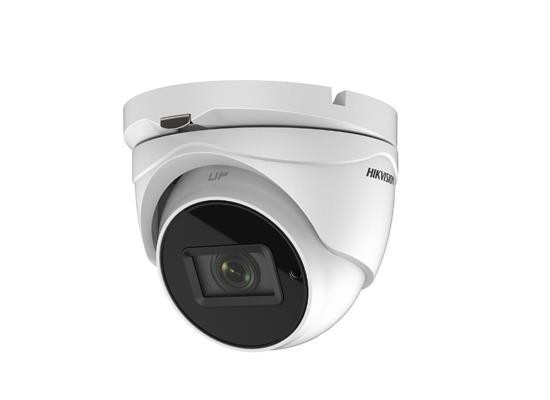 CAMERA supraveghere HIKVISION dome, pt. exterior, dist. IR 60 m, lentila motorizata 2.8 - 12 mm, 8.29 Mpx, cu fir, carcasa metal, "DS-2CE79U8T-IT3Z" (timbru verde 0.8 lei)