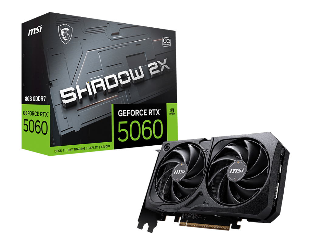 MSI GeForce RTX 5060 8G SHADOW 2X OC "GeForce RTX 5060 8G SHADOW 2X OC"