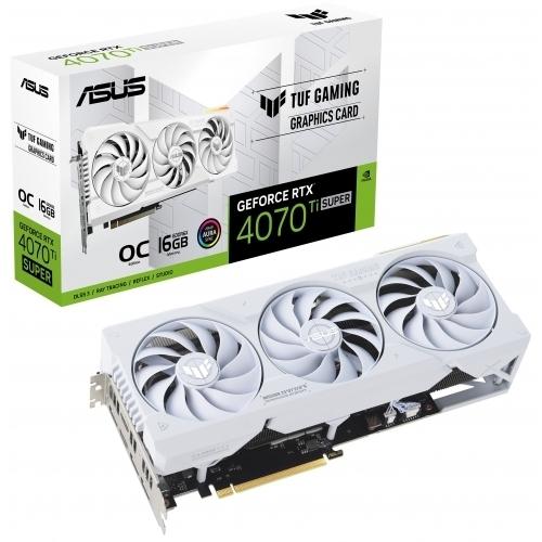 VGA TUF RTX 4070TI SUPER 16GB WHI GAMING "TUF-RTX4070TIS-O16G-WHITE-GAMING"