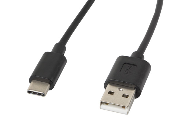 Cablu USB-C(M) USB-A(M) 2.0 1,8 m ng "CA-USBO-10CC-0018-BK" (timbru verde 0.08 lei)