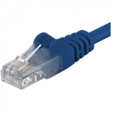 Patchcord UTP RJ45-RJ45 Cat.5e 0.25m, albastru, "UTP-5E-0.25-BL" (timbru verde 0.08 lei)