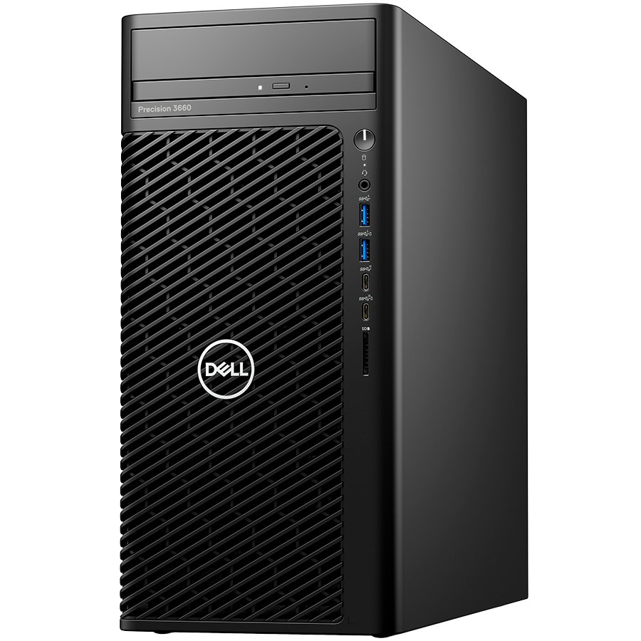 Dell Precision 3660 Tower, i7-12700K,32GB(2x16)DDR5 up to 4400MHz UDIMM,512GB(M.2)PCIe NVMe SSD,DVD+/-,Nvidia RTX A4000/16GB,Win11Pro, "N012P3660MTEMEA_VP_WIN-05" (timbru verde 7 lei)