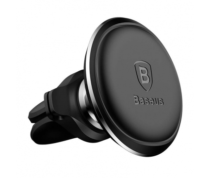 SUPORT AUTO Baseus Magnetic pt. SmartPhone, magnetic, fixare grila ventilatie, negru "C40141201113-00" - 6932172648763