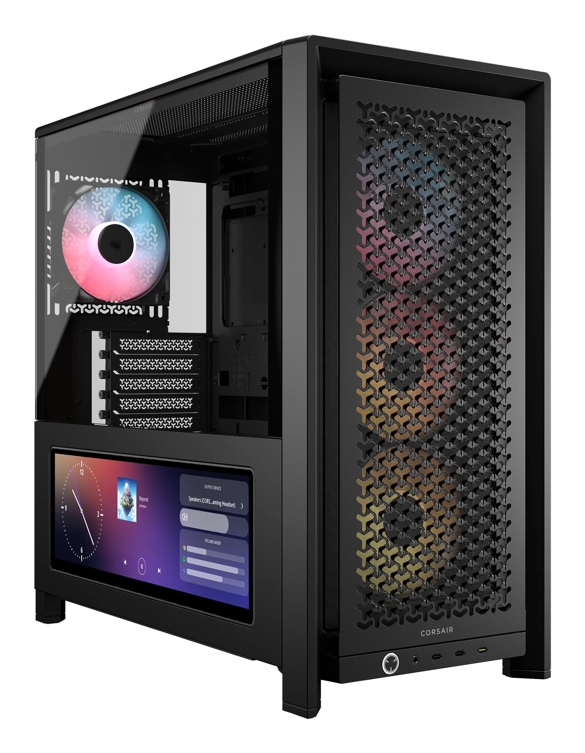 Carcasa CORSAIR FRAME 4000D LCD RS ARGB Mid-Tower, Black "CC-9011326-WW" (timbru verde 0.32 lei)