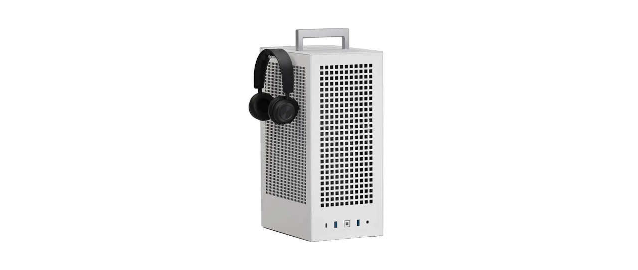 Carcasa HYTE Revolt 3, Premium ITX, full-size 3-slot GPU, SFX/SFX-L PSU support, White "CS-HYTE-REVOLT3-W" (timbru verde 0.32 lei)