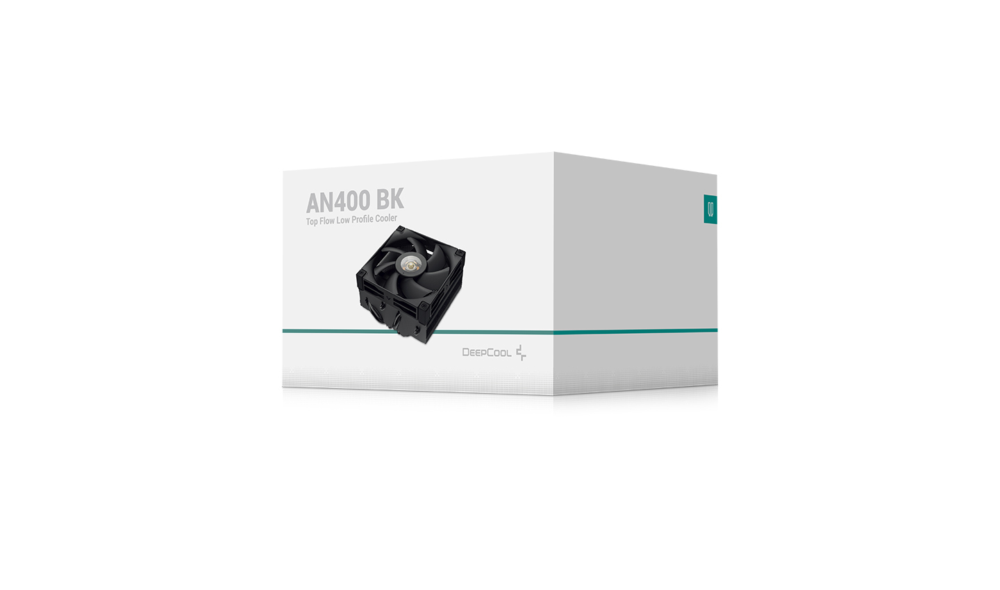 COOLER DeepCool "AN400 BK" skt. Intel si AMD, racire cu aer, vent. 92mm, 500 - 2950 RPM, 4 heatpipies, inaltime 52.5mm, iluminare LED alb,"R-AN400-BKWNMN-G" - imagine 8
