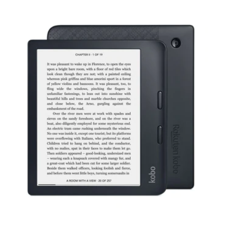 Kobo N418-KU-BK-K-EP Libra 2 e-Book Reader E Ink Carta 1200 touchscreen 7 inch 1680 xxxx 1264 Black, "N418-KU-BK-K-EP" (timbru verde 0.9 lei)