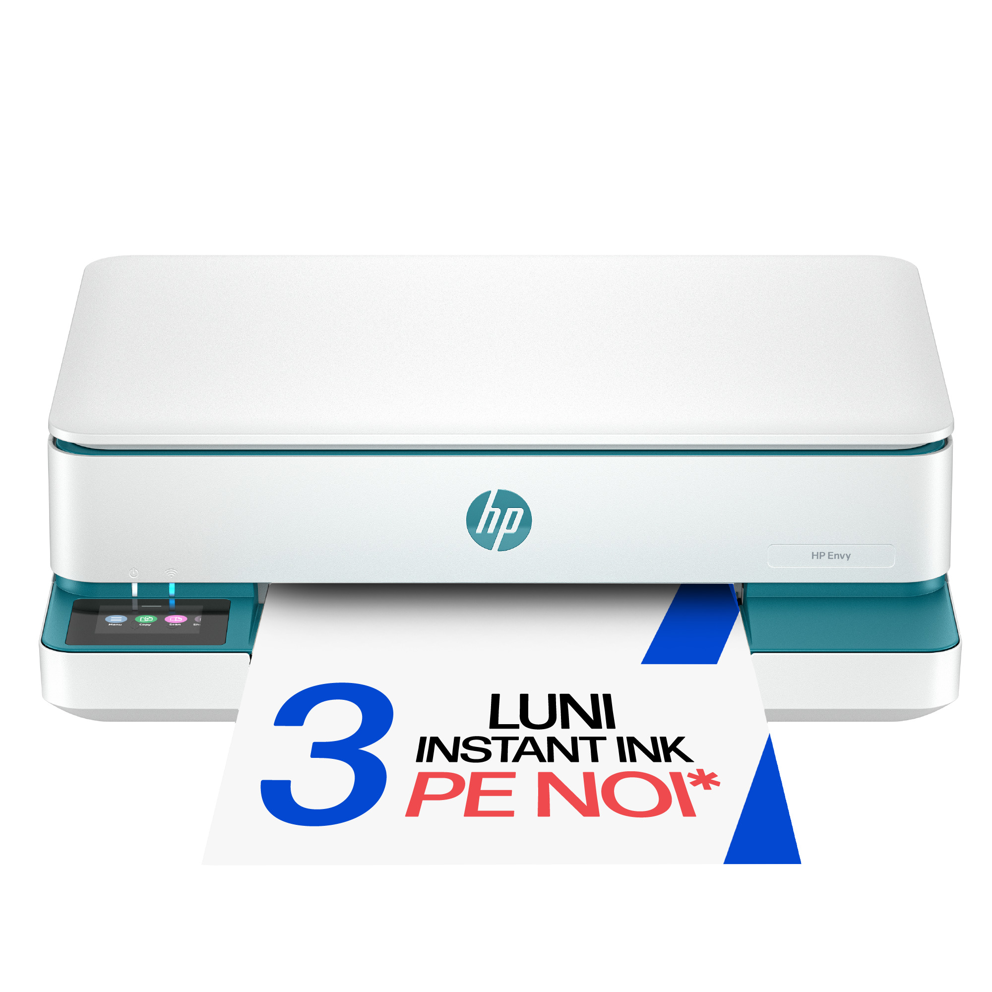 Multifunctional InkJet Color HP, ENVY 6122E, A4, Functii: Impr.|Scan.|Cop., Vit.Print. 10ppm, Conectivitate:USB|WIFI, Duplex:Nu, ADF:Nu(incl.TV 8lei) "714L9B" - imagine 2