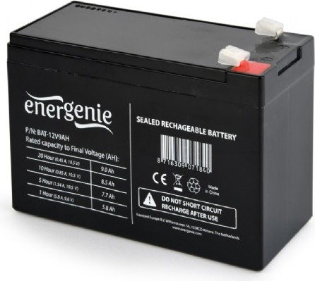ACUMULATOR UPS GEMBIRD 12V / 9Ah, terminal F2(T2), dimensiune: 151x65x94mm, inaltime+terminal: 100mm, "BAT-12V9AH" (timbru verde 0.5 lei)