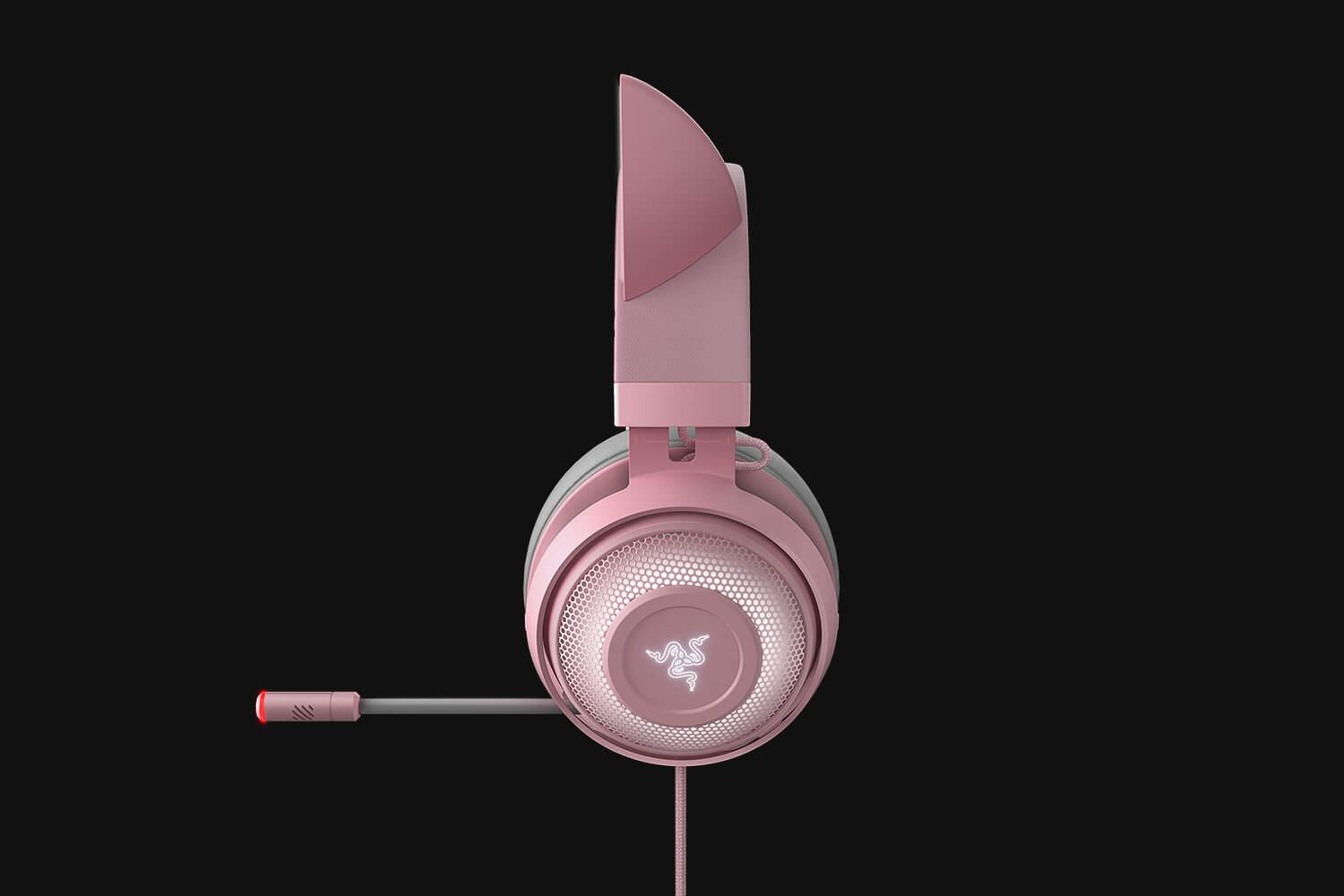 CASTI+MIC RAZER KRAKEN KITTY ED QUARTZ "RZ04-02980200-R3M1" (timbru verde 0.8 lei)