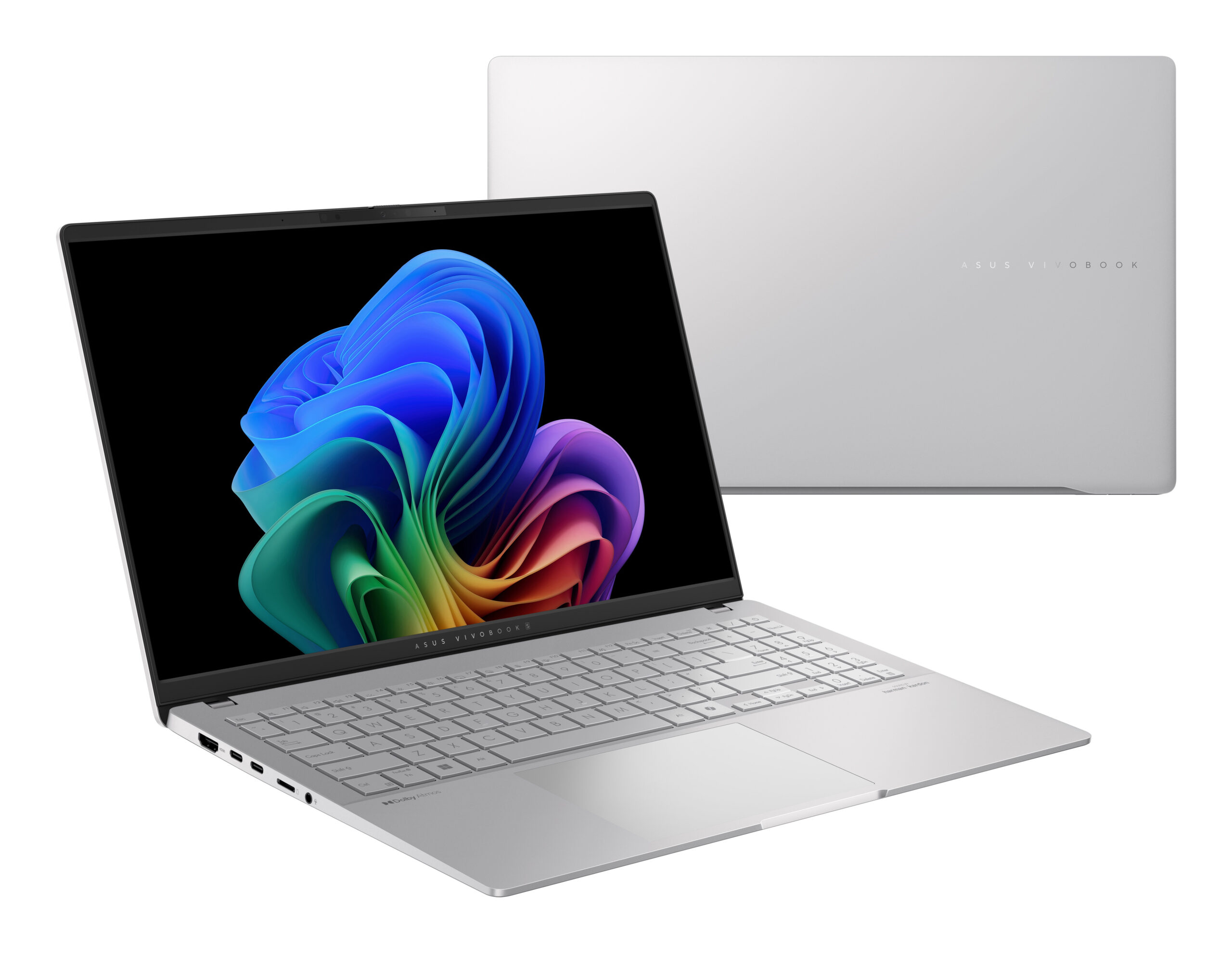 Asus|S5507QA-MA064X|NOTEBOOK|15.6 inch|3K 2880 x 1620 OLED|Snapdragon X Elite X1E 78 100|3.4 GHz|Mem 32 GB|SSD 1 TB|Wireless|Bluetootha|Li-ion|3 Celule|1xHDMI|FHD cam|Greutate 1.42 kg|WIN 11 Pro|Cool Silver"S5507QA-MA064X" - imagine 9