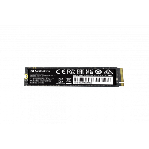SSD Verbatim Vi5000 PCIE4 NVME M.2 SSD 1TB "31826"