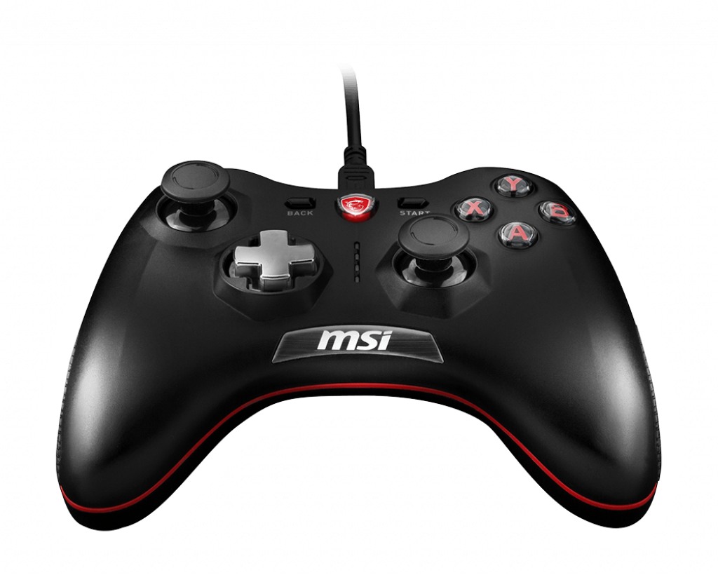 MSI Force GC20 Wired Game Controller with changeable D Pads. USB 2m Cable. Supports PC PS3. Android, "FORCE GC20" (timbru verde 0.8 lei)