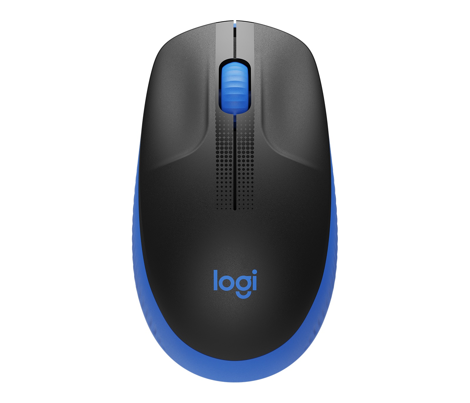 MOUSE LOGITECH, "M190", PC sau NB, wireless, 2.4GHz, optic, 1000 dpi, butoane/scroll 3/1, , negru / albastru, 45507171 "910-005907" (timbru verde 0.18 lei)