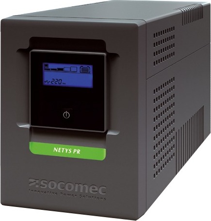 UPS SOCOMEC Line Int. cu Sinusoida Pura, tower, 1000VA/ 700W,AVR,4xIEC,LCD,2x 24V/7Ah,Backup 45 min,incarcare 8h,conector USB,combo RJ45,"Netys PR MT 1000VA" "NPR-1000-MT" (timbru verde 11 lei)