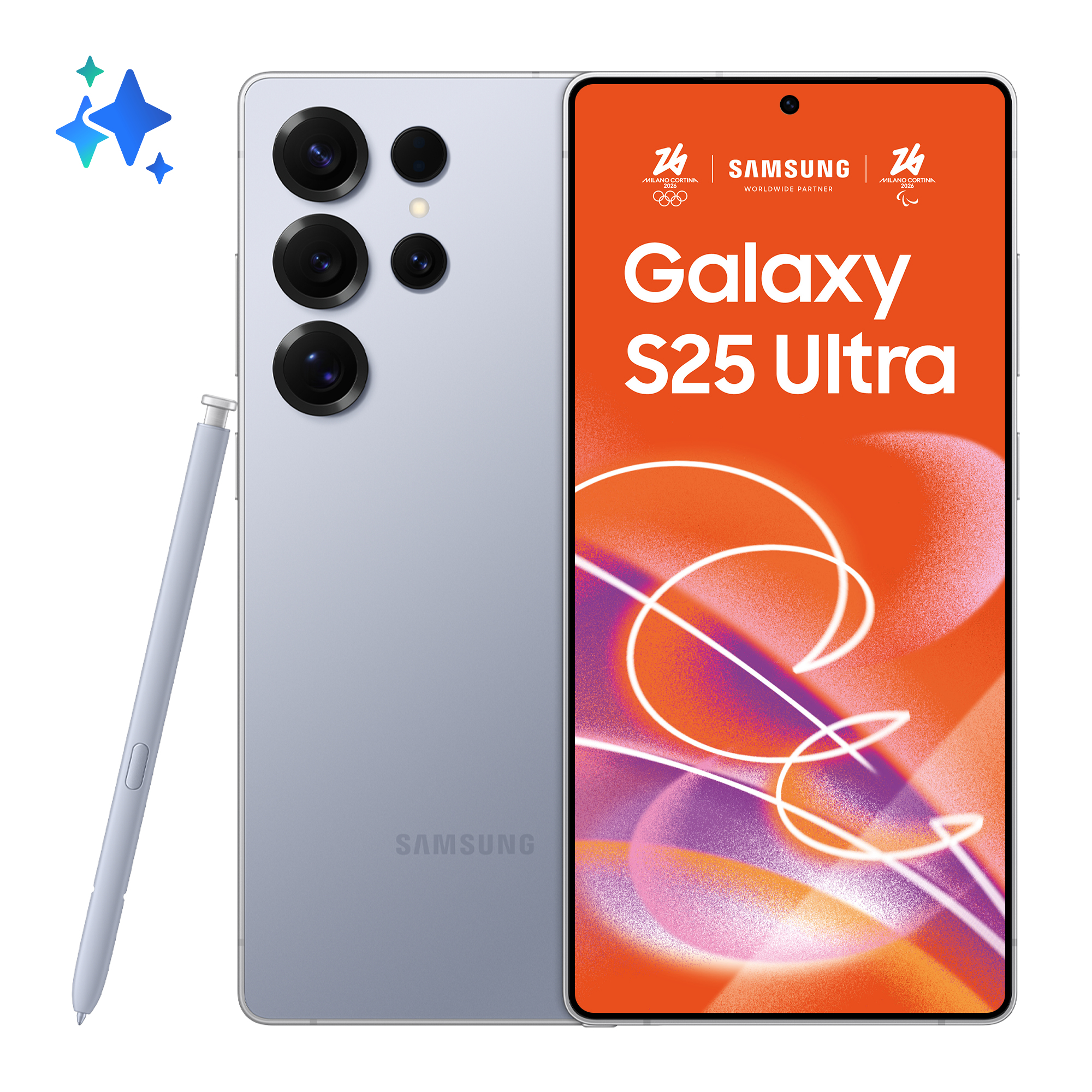 Smartphone Galaxy S25 Ultra 256GB 12GB RAM 5G Dual SIM Titanium SilverBlue "SM-S938BZBDEUE" (timbru verde 0.45 lei)
