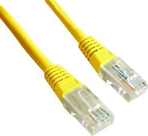 PATCH CORD UTP GEMBIRD Cat5e, cupru-aluminiu, 1 m, galben, AWG26, "PP12-1M/Y" (timbru verde 0.08 lei)