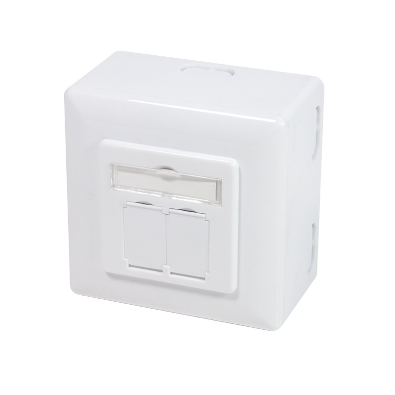 PRIZA RJ-45 aplicabila cu 2 iesiri | PRIZA RJ-45 incastrabila cu 2 iesiri LOGILINK pt. cablu FTP, Cat6, Krone (LSA) x 2 | RJ-45 (M) x 2, ecranat, plastic cu metal, 1 buc, "NP0039A"
