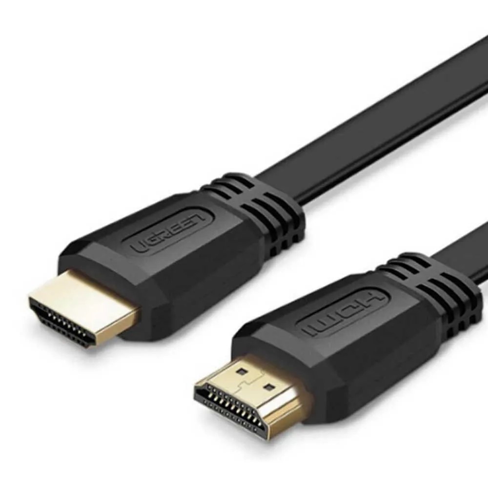 CABLU video Ugreen, "ED015" HDMI (T) la HDMI (T) 4K la 60Hz, lungime 3m, flat, negru "50820" (timbru verde 0.08 lei) - 6957303858200