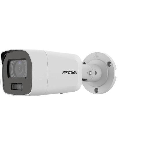 CAMERA IP Hikvision, bullet pt. interior | exterior, dist. IR fixa 4 mm, tip lentila 40 m, 8 Mpx, microfon, PoE, slot SD card, "DS-2CD2087G2-LU4C" (timbru verde 0.8 lei)