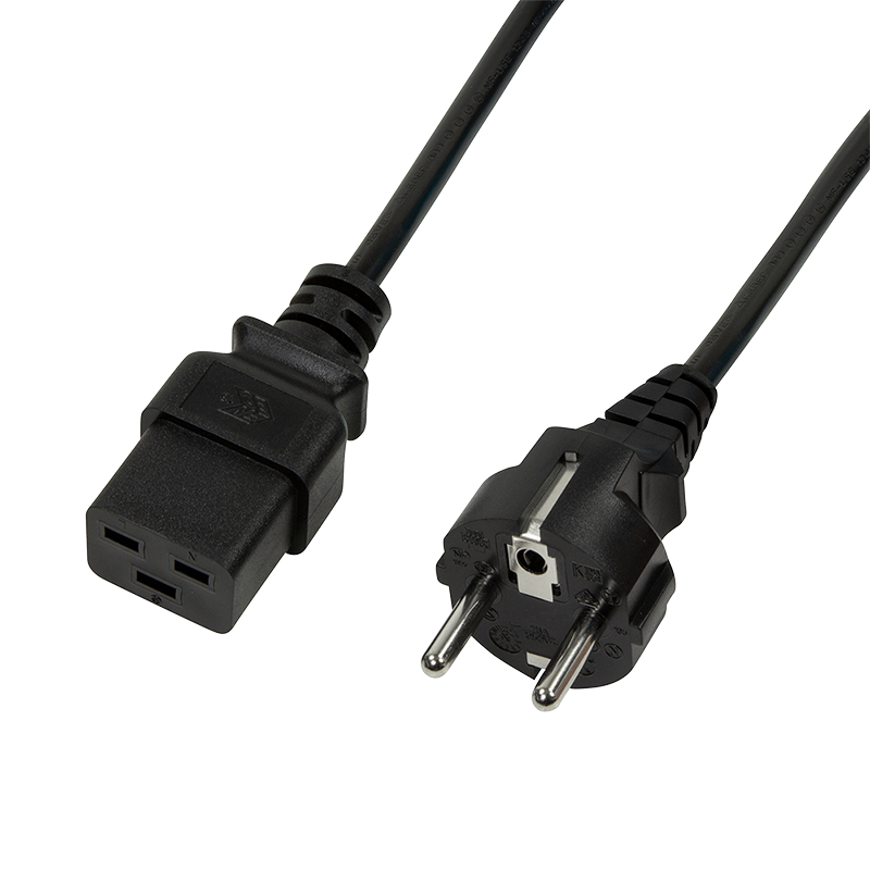CABLU alimentare LOGILINK 1.8m, intrare Schuko, iesire C19, 16A, testat VDE, 3x1mm, black, "CP152" (timbru verde 0.08 lei)