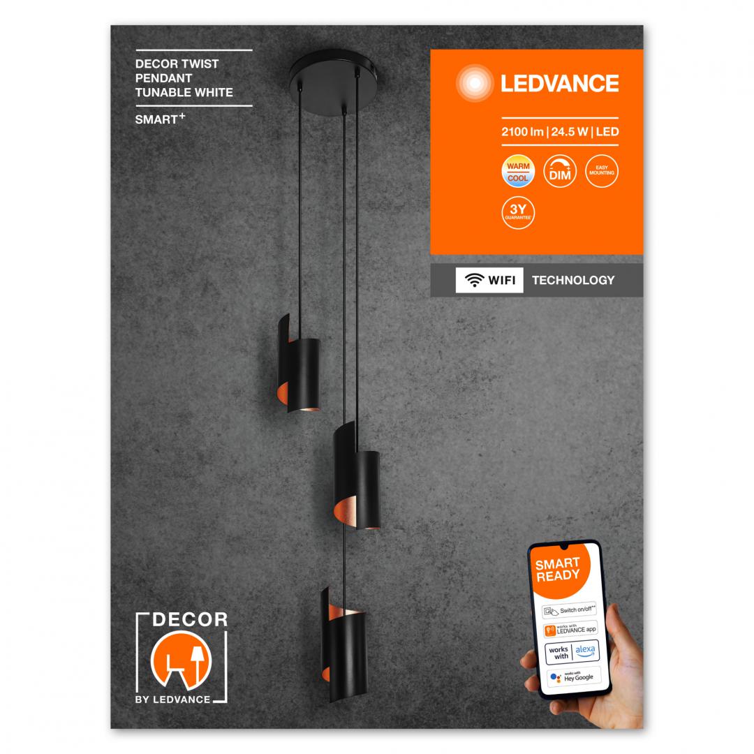 SMART WIFI DECOR TWIST PENDANT TWBKLEDV "000004058075757400" (timbru verde 0.8 lei)
