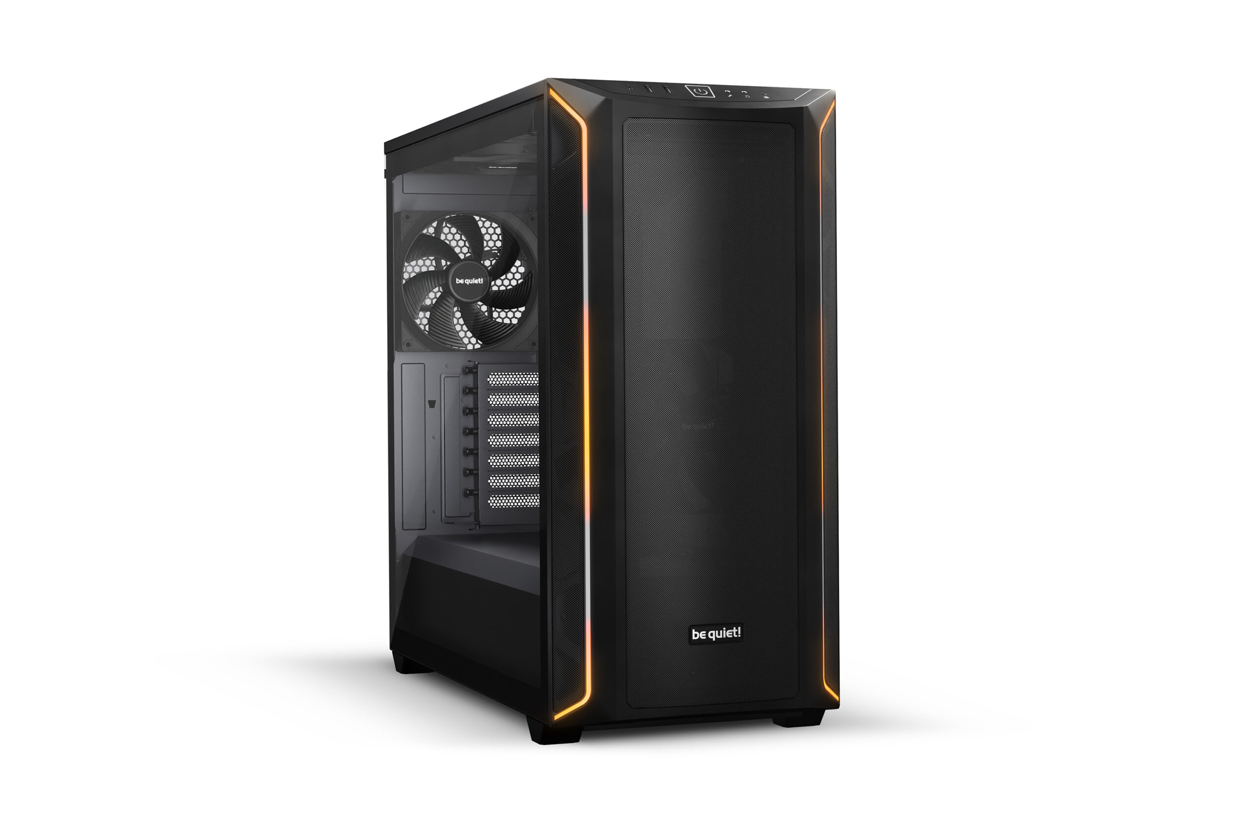 CARCASA be quiet! "SHADOW BASE 800DX", Middle Tower, ATX, fara sursa, 3xfan, USB 3.2 gen 1 x 2, USB Type-C x 1, audio+mic, PSU shroud, 7 sloturi expansiune, ARGB, negru, "BGW61" (timbru verde 0.32lei)
