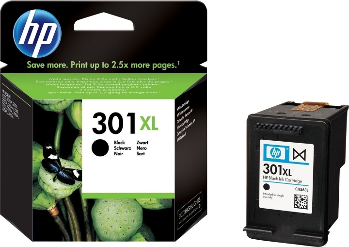Cartus Cerneala Original HP Black, nr.301XL, pentru DJ1000|1050|1055|2050|3050, , (timbru verde 0.15 lei), "CH563EE"