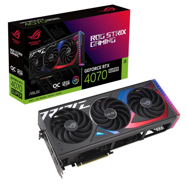 PLACI VIDEO Asus VGA PCIE16 RTX4070 SUPER 12GB "STRIX-RTX4070S-O12GGAMING"
