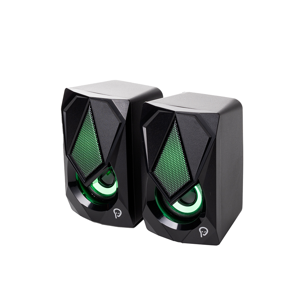BOXE SPACER Gaming 2.0, RMS: 6W (2 x 3W), control volum, 2 x LED, USB power, black, "SPB-STORM" (timbru verde 2.00 lei)