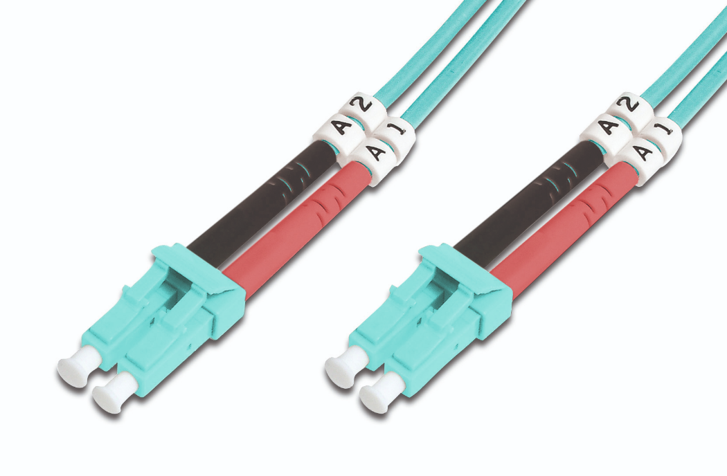DIGITUS DK-2533-05/3 Fiber Optic Patch Cord LC/LC duplex 5m Multimode OM3 "DK-2533-05/3" (timbru verde 0.08 lei)